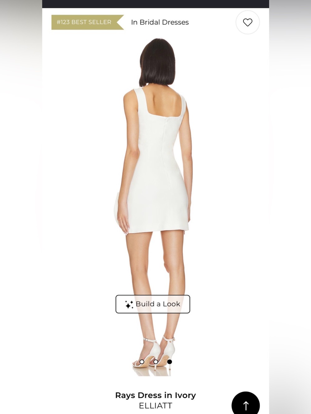 Elliatt White Square-Neck Mini Dress - Picture 2 of 5